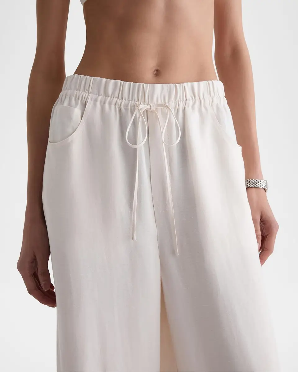 AG Jeans Century Silk-Blend Drawstring Pants | Thumbnail 3 AG Jeans Century Silk-Blend Drawstring Pants | Thumbnail 3
