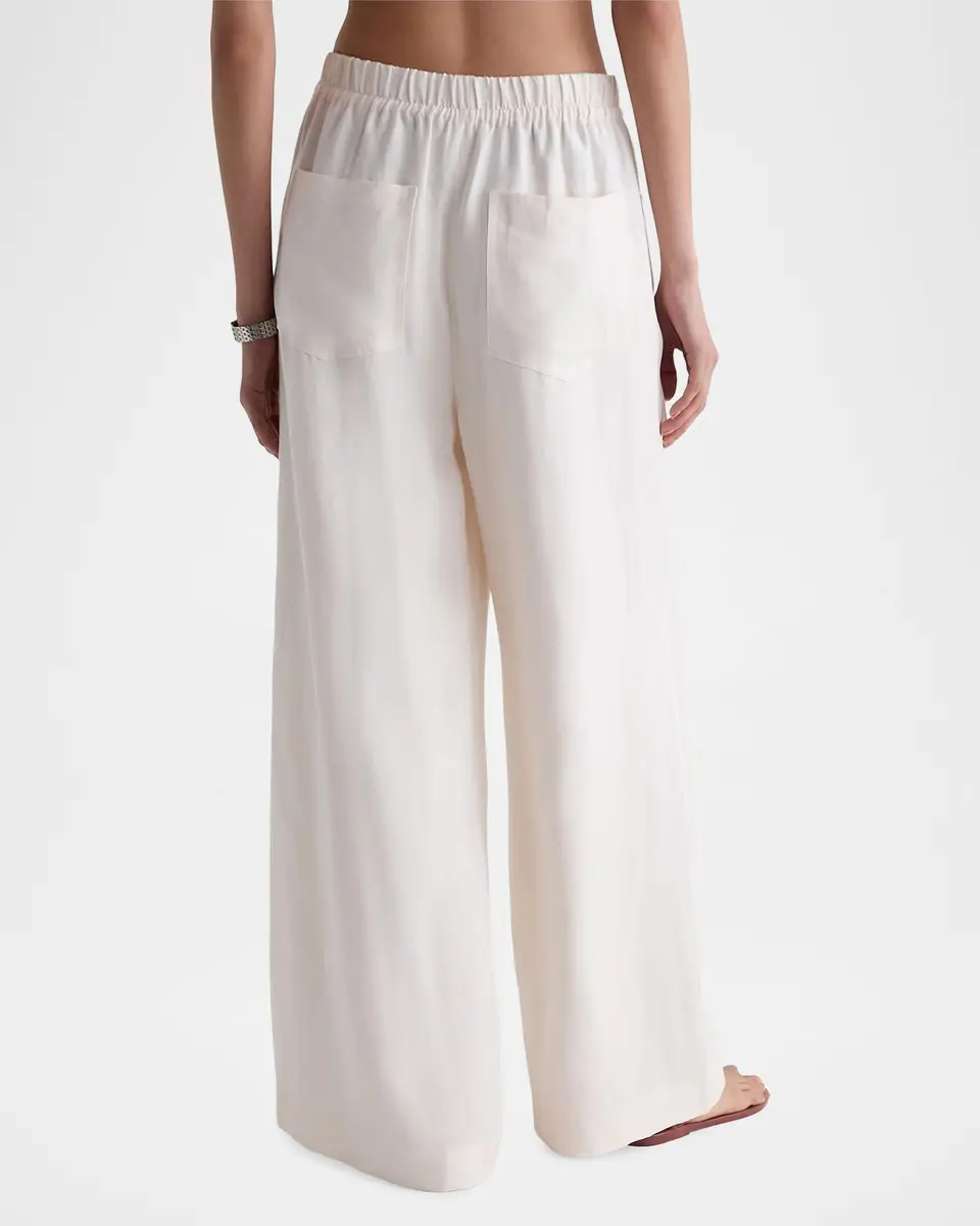 AG Jeans Century Silk-Blend Drawstring Pants | Thumbnail 4 AG Jeans Century Silk-Blend Drawstring Pants | Thumbnail 4