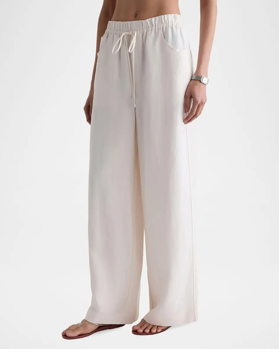 AG Jeans Century Silk-Blend Drawstring Pants | Thumbnail 6 AG Jeans Century Silk-Blend Drawstring Pants | Thumbnail 6