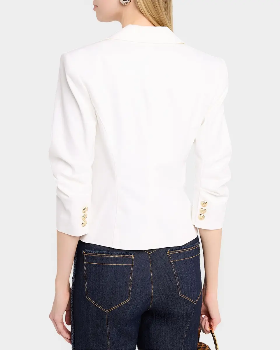 Cinq à Sept Le Petit Khloe Denim Blazer | Thumbnail 3 Cinq à Sept Le Petit Khloe Denim Blazer | Thumbnail 3