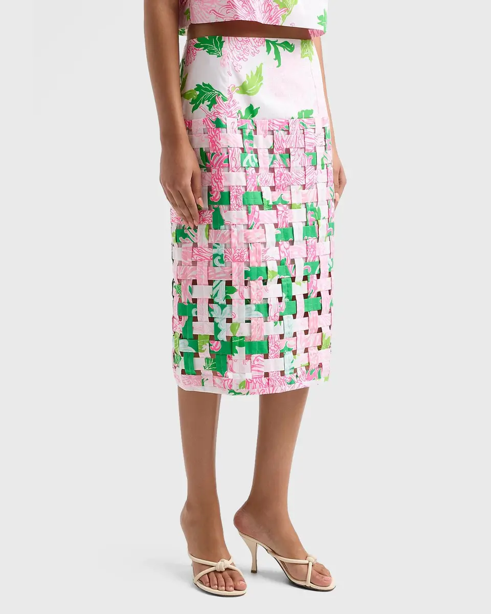 Lilly Pulitzer Goodwin Floral Woven Midi Skirt | Thumbnail 4 Lilly Pulitzer Goodwin Floral Woven Midi Skirt | Thumbnail 4