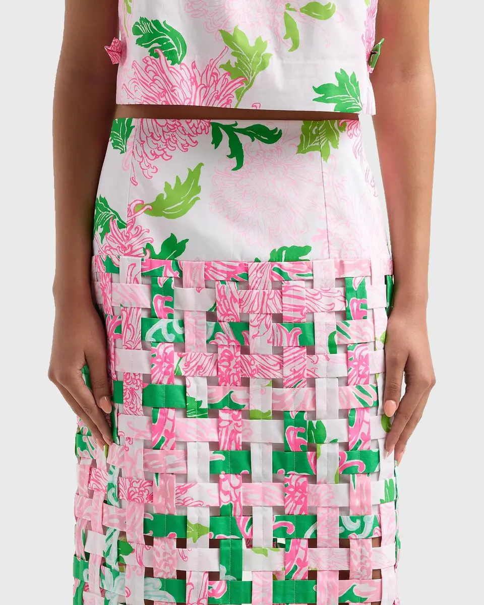 Lilly Pulitzer Goodwin Floral Woven Midi Skirt | Thumbnail 5 Lilly Pulitzer Goodwin Floral Woven Midi Skirt | Thumbnail 5