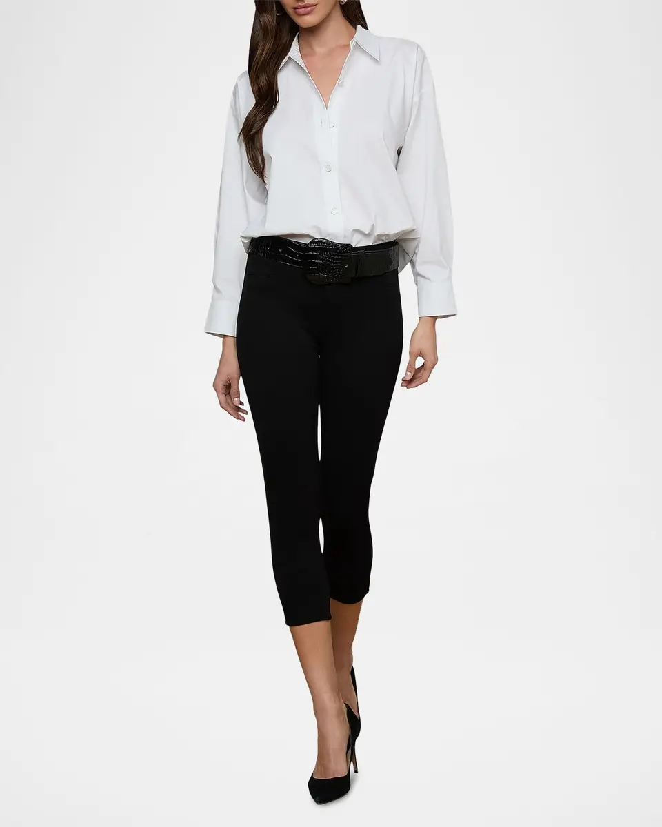 L'Agence Rylie Relaxed Button-Front Shirt | Thumbnail 2