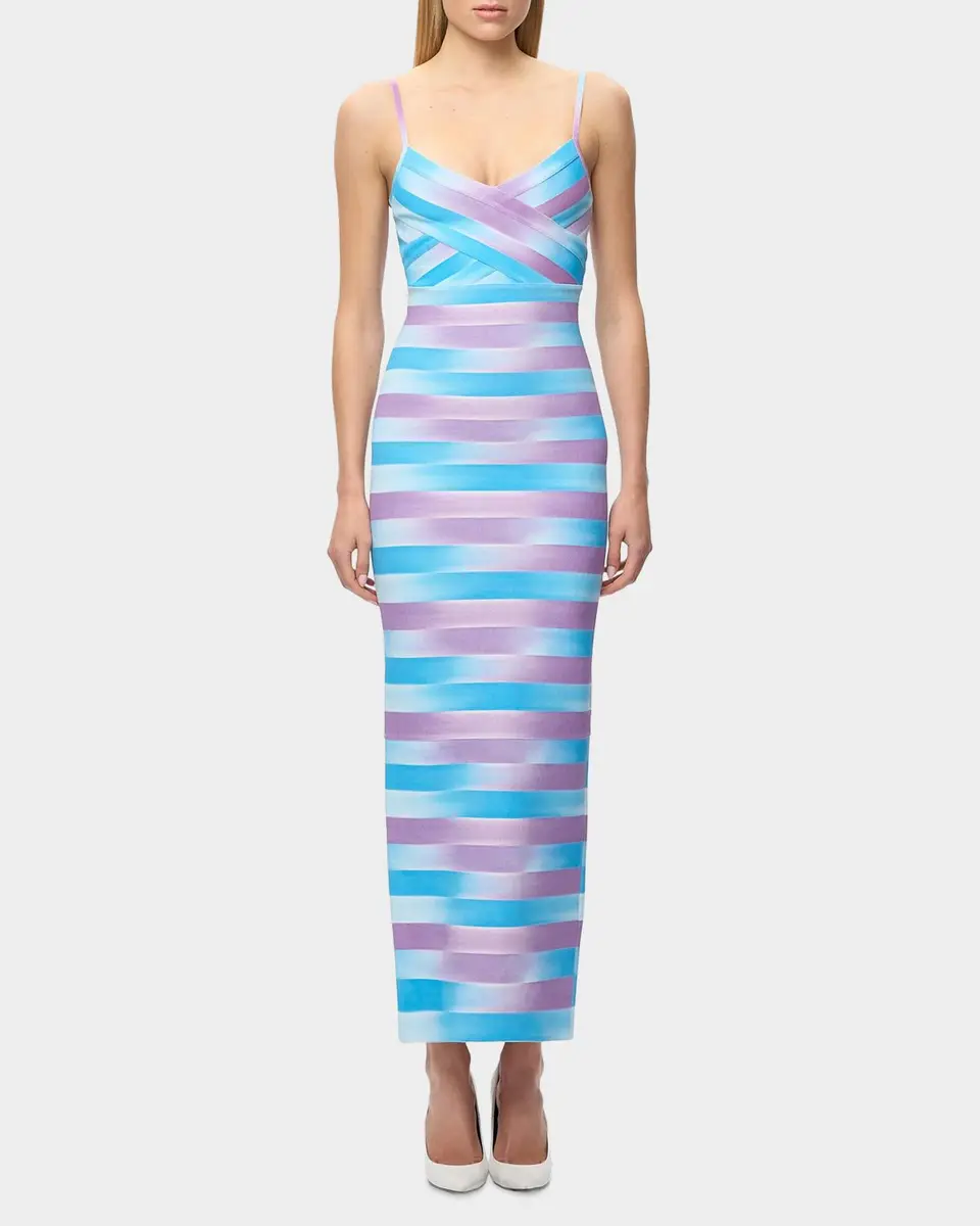 Hervé Léger The Cara Ombré Stripe Gown | Thumbnail 2 Hervé Léger The Cara Ombré Stripe Gown | Thumbnail 2