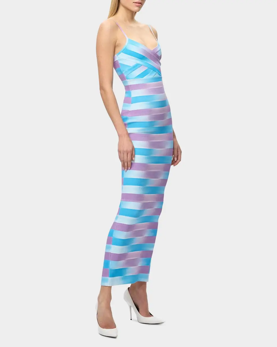 Hervé Léger The Cara Ombré Stripe Gown | Thumbnail 4 Hervé Léger The Cara Ombré Stripe Gown | Thumbnail 4