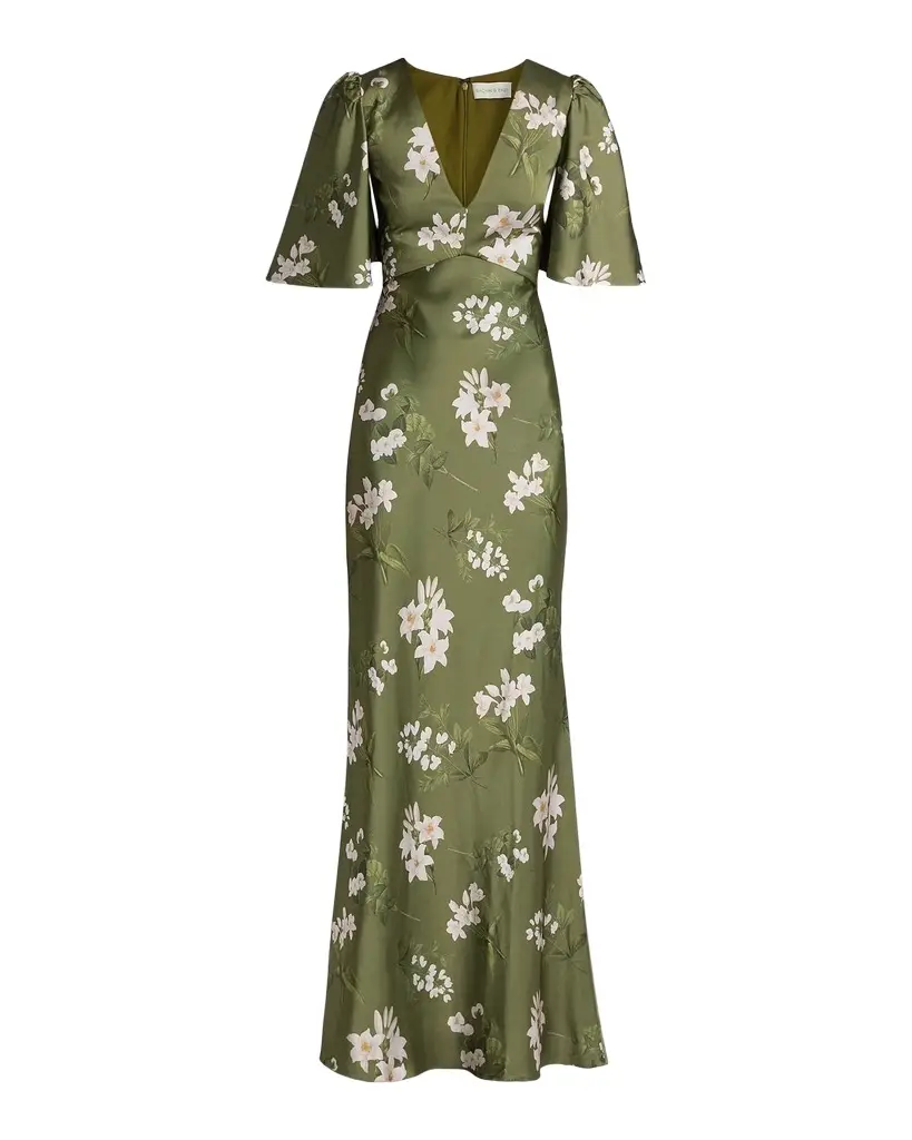 SACHIN BABI Mae Floral Satin Gown | Image 1 SACHIN BABI Mae Floral Satin Gown | Image 1