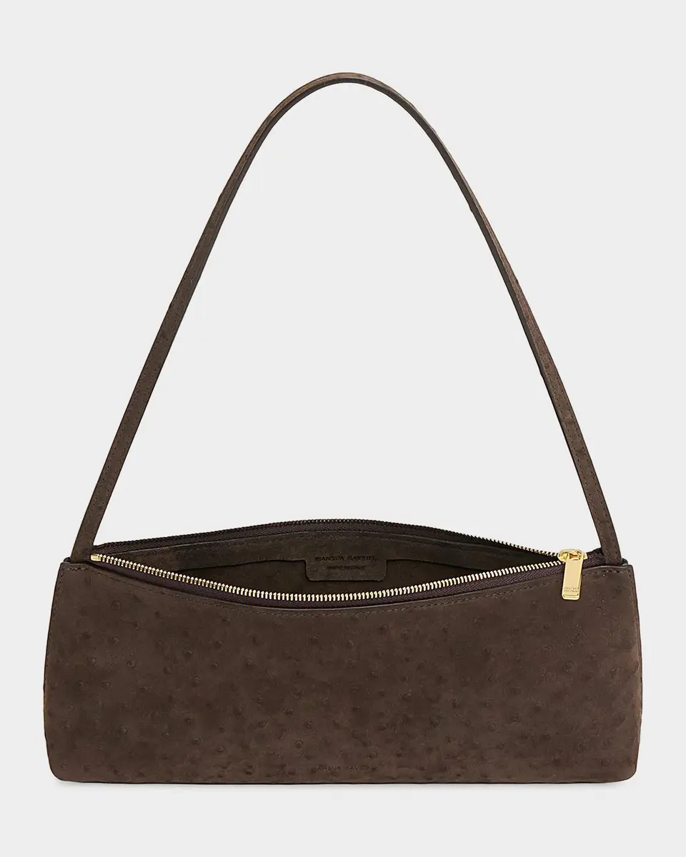MANSUR GAVRIEL Gaia Leather Baguette Shoulder Bag | Thumbnail 3 MANSUR GAVRIEL Gaia Leather Baguette Shoulder Bag | Thumbnail 3