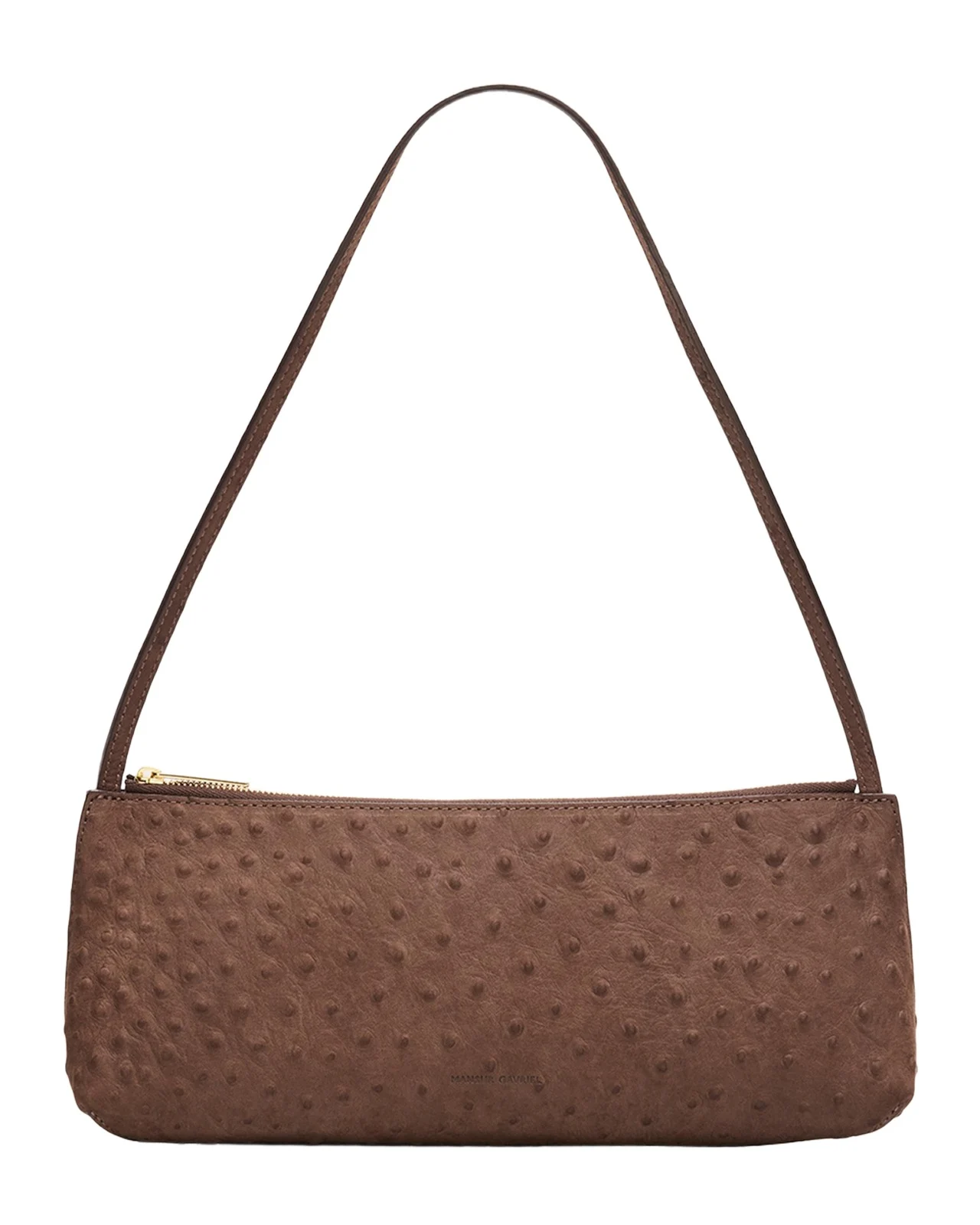 Gaia Leather Baguette Shoulder Bag