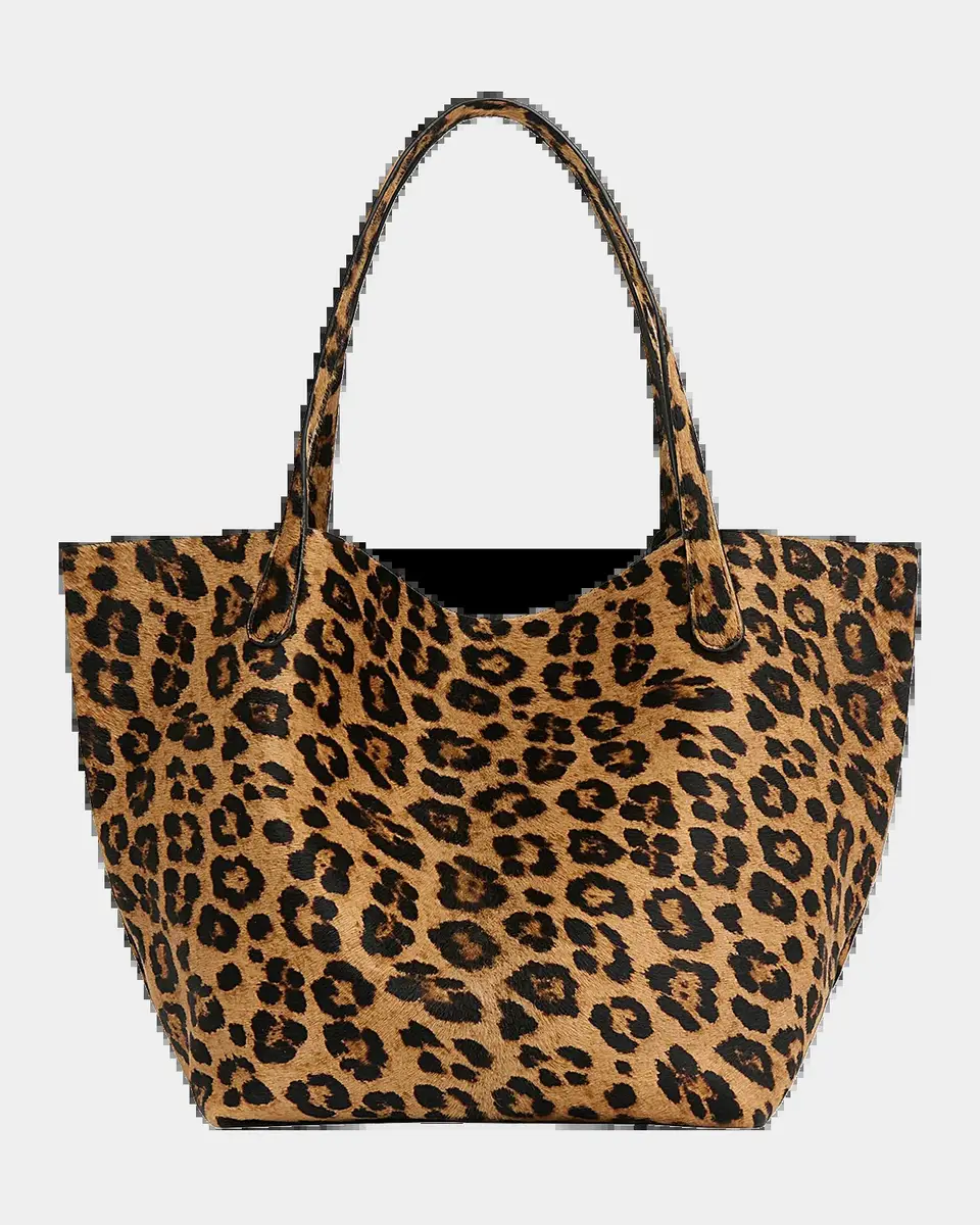 MANSUR GAVRIEL Everyday Soft Leopard-Print Calf Hair Tote Bag | Thumbnail 2 MANSUR GAVRIEL Everyday Soft Leopard-Print Calf Hair Tote Bag | Thumbnail 2