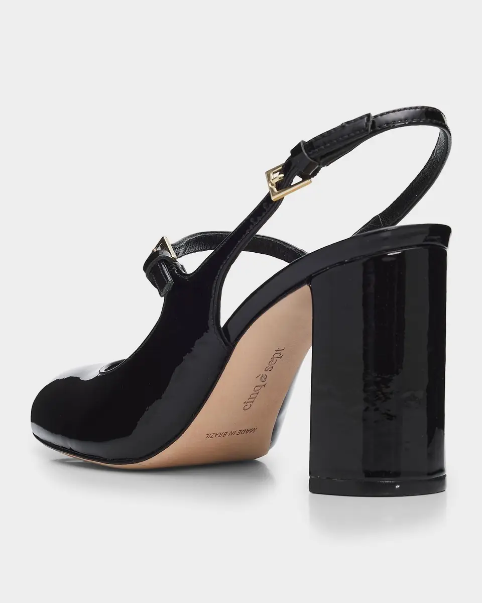 Cinq à Sept Lola 80MM Patent Leather Slingback Pumps | Thumbnail 2