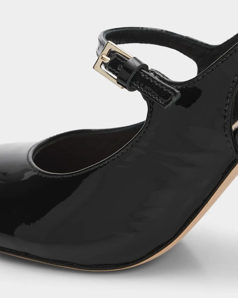 Cinq à Sept Lola 80MM Patent Leather Slingback Pumps | Thumbnail 3