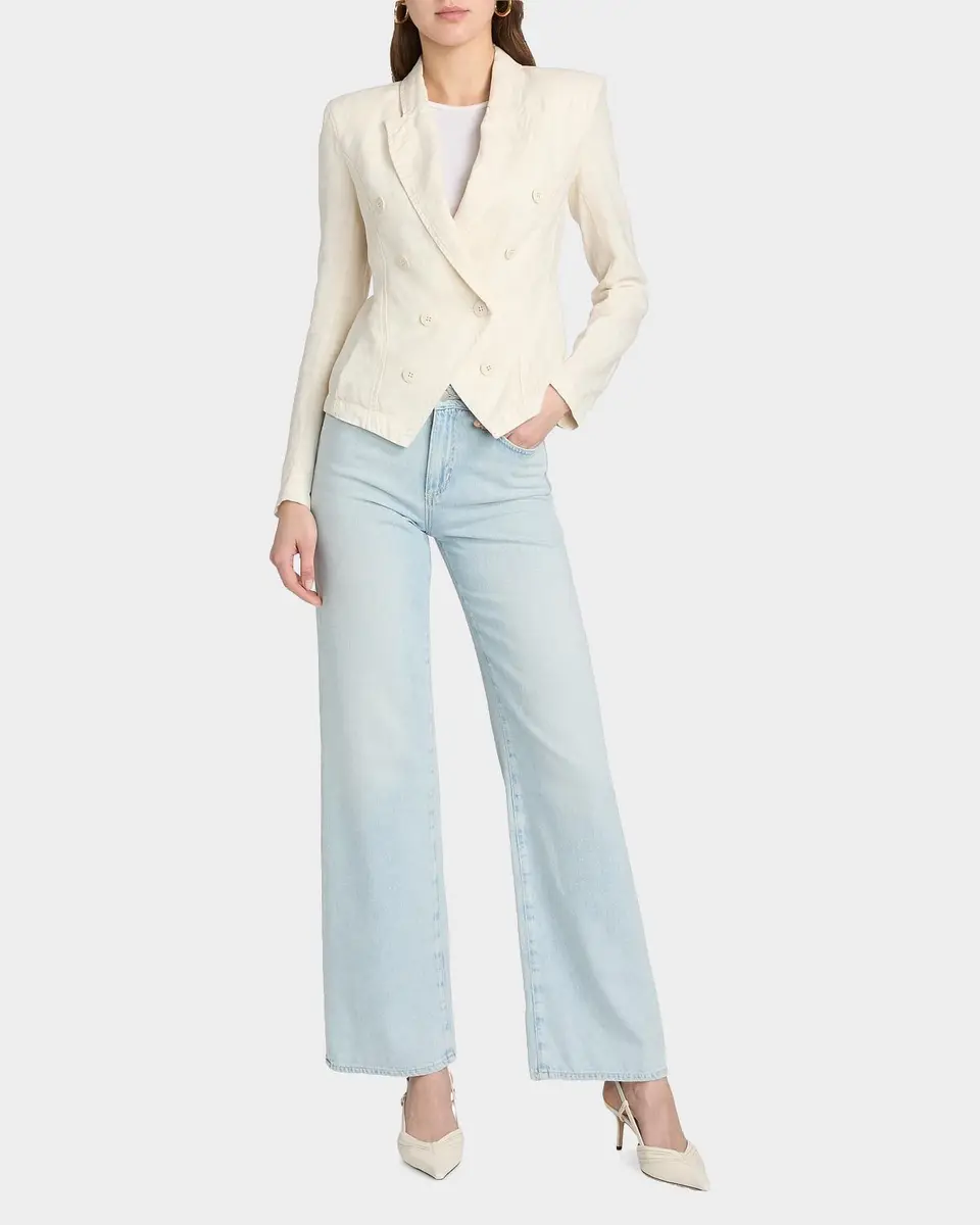 L'AGENCE Emerson Structured Linen Blazer | Thumbnail 2 L'AGENCE Emerson Structured Linen Blazer | Thumbnail 2