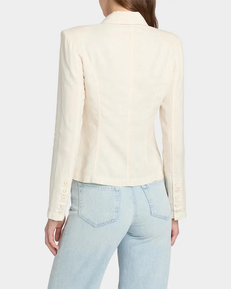 L'AGENCE Emerson Structured Linen Blazer | Thumbnail 3 L'AGENCE Emerson Structured Linen Blazer | Thumbnail 3
