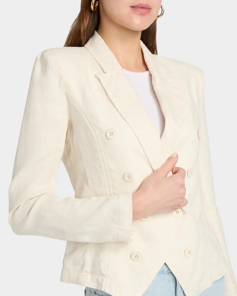 L'AGENCE Emerson Structured Linen Blazer | Thumbnail 5 L'AGENCE Emerson Structured Linen Blazer | Thumbnail 5