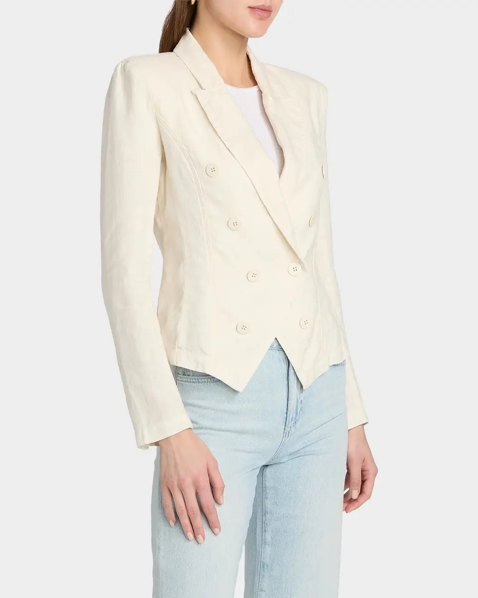 L'AGENCE Emerson Structured Linen Blazer | Thumbnail 7 L'AGENCE Emerson Structured Linen Blazer | Thumbnail 7
