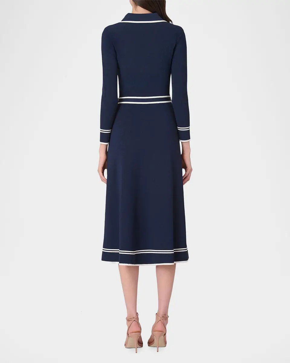 Shoshanna Malia Tie-Waist A-Line Midi Dress | Thumbnail 3 Shoshanna Malia Tie-Waist A-Line Midi Dress | Thumbnail 3