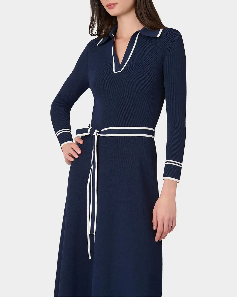 Shoshanna Malia Tie-Waist A-Line Midi Dress | Thumbnail 4 Shoshanna Malia Tie-Waist A-Line Midi Dress | Thumbnail 4