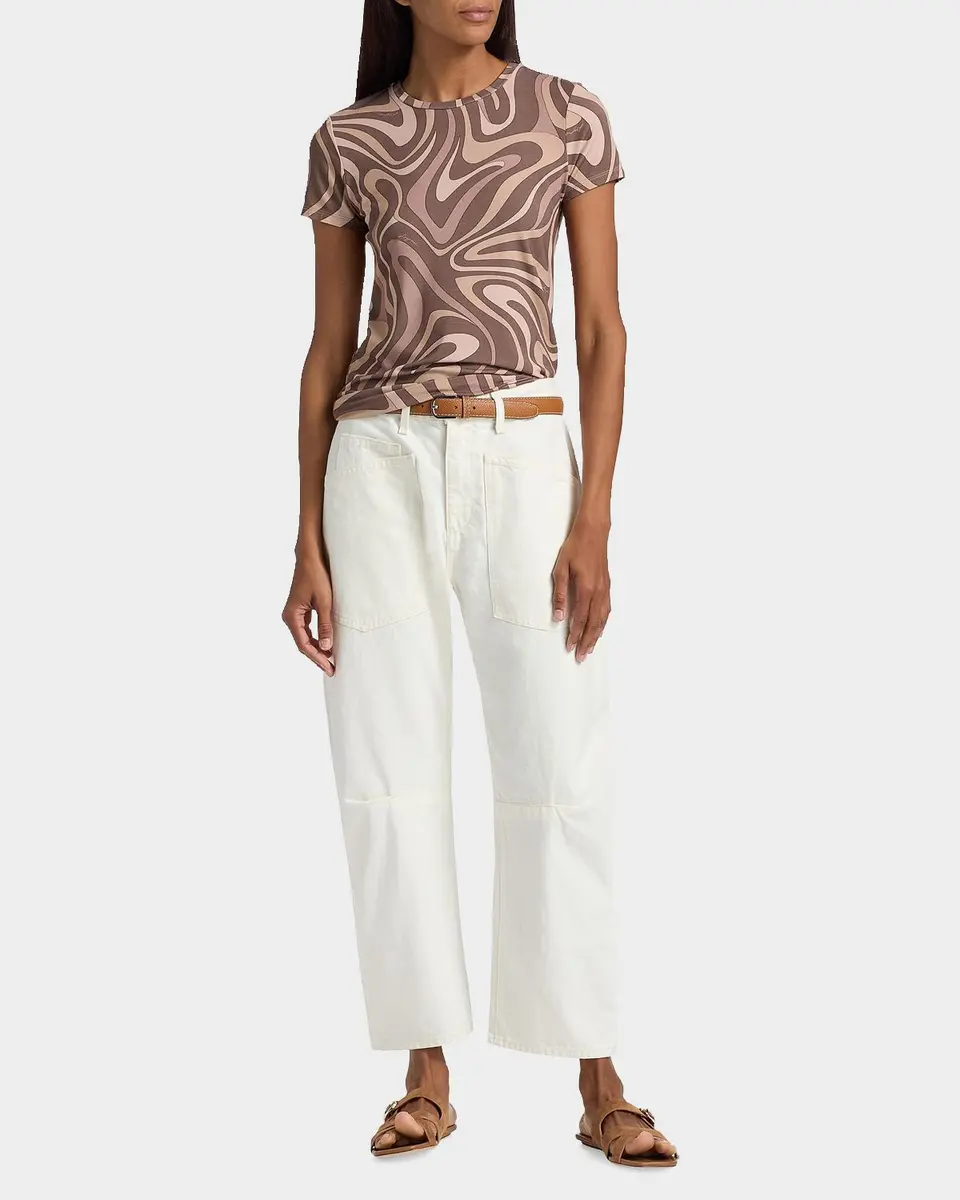 L'Agence Ressi Sepia Swirl T-Shirt | Thumbnail 2