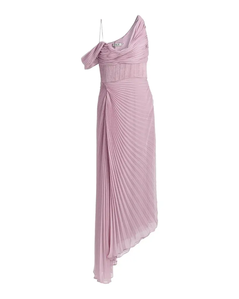 AMUR Joelle Pleated Draped Gown | Image 1 AMUR Joelle Pleated Draped Gown | Image 1