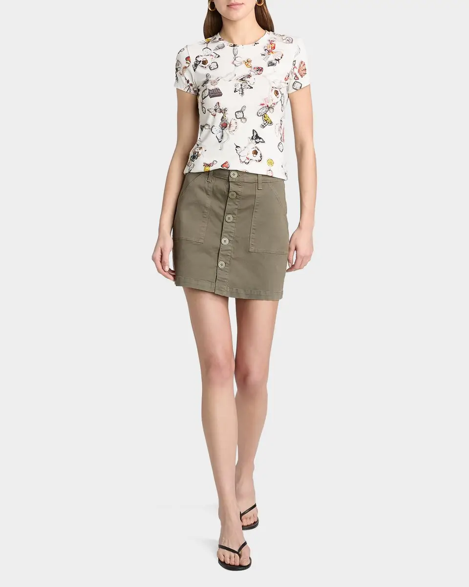 L'Agence Dora Cotton-Blend Mini Skirt | Thumbnail 2 L'Agence Dora Cotton-Blend Mini Skirt | Thumbnail 2