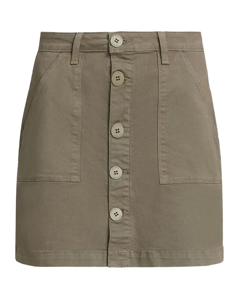 L'Agence Dora Cotton-Blend Mini Skirt