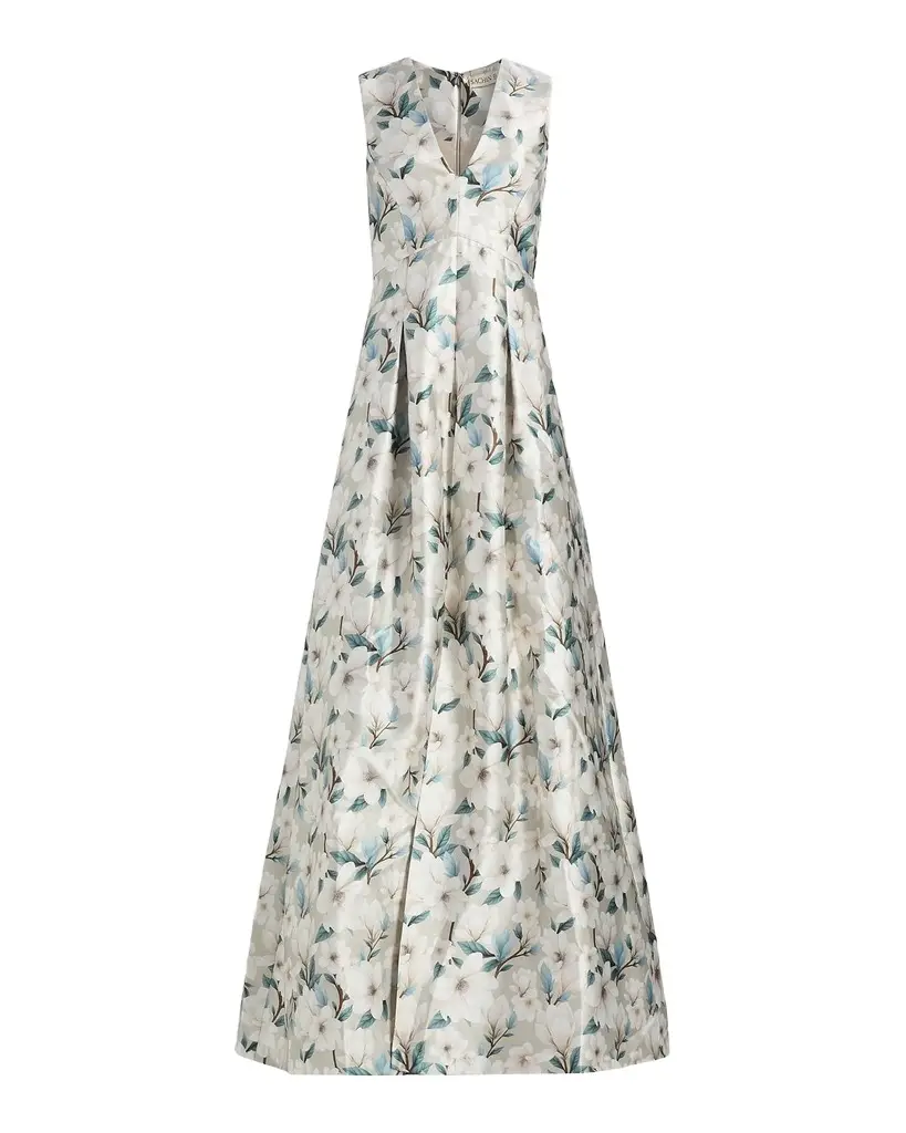SACHIN & BABI Brooklynne Floral Satin A-Line Gown | Image 1 SACHIN & BABI Brooklynne Floral Satin A-Line Gown | Image 1