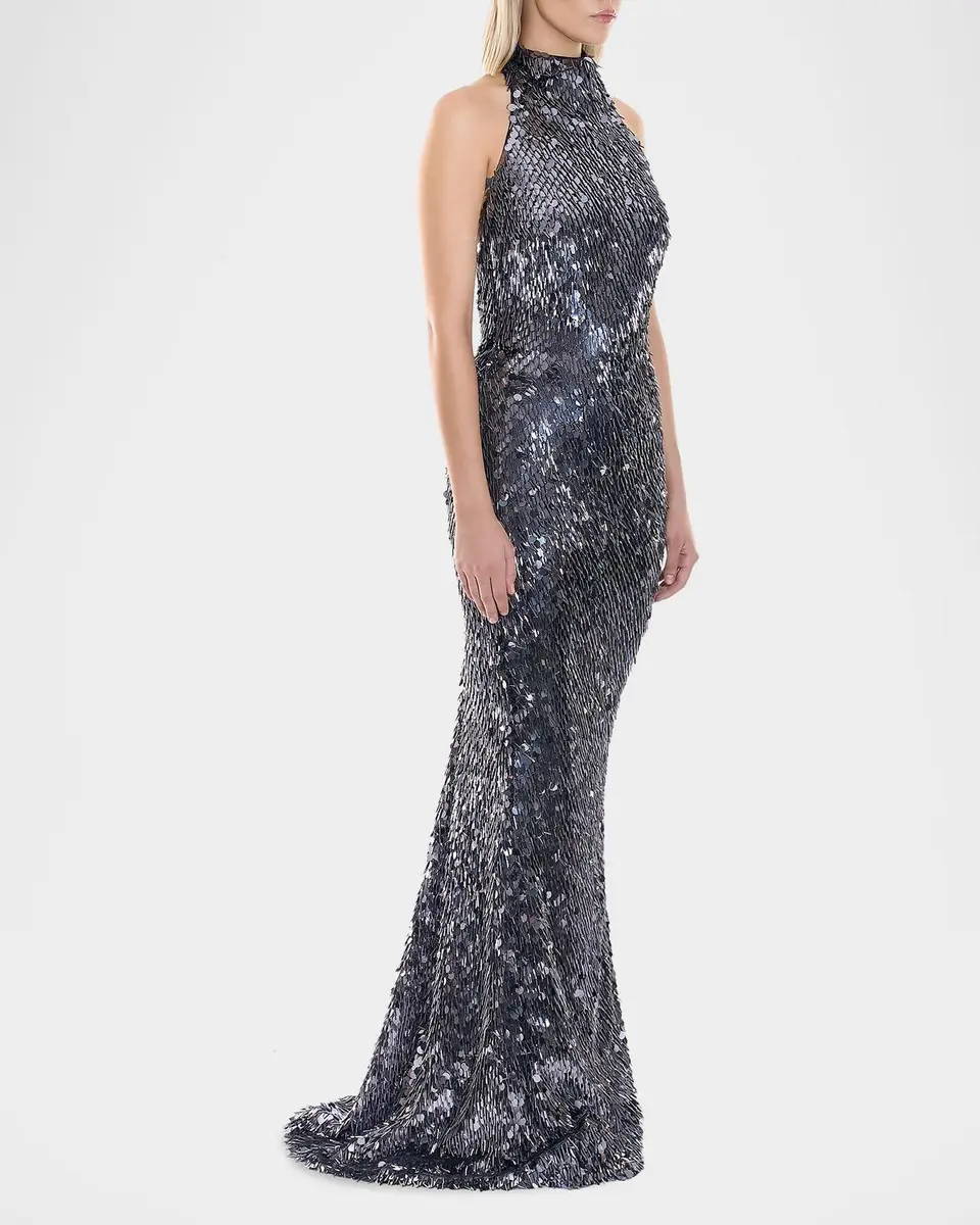 Zhivago The Changing Moon Sequin Gown | Thumbnail 4 Zhivago The Changing Moon Sequin Gown | Thumbnail 4