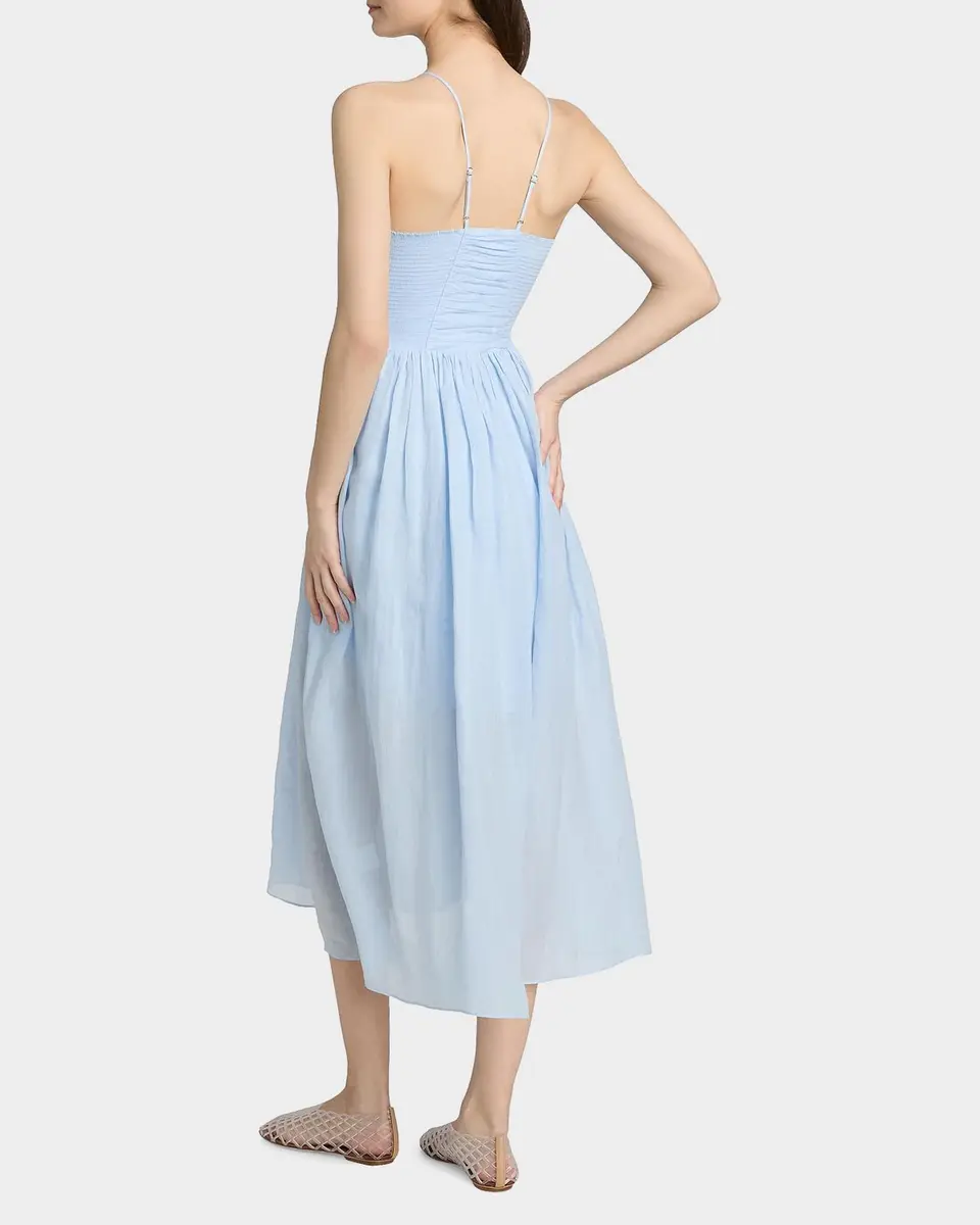 A.L.C. Rumi Ruched Midi Dress | Thumbnail 3 A.L.C. Rumi Ruched Midi Dress | Thumbnail 3