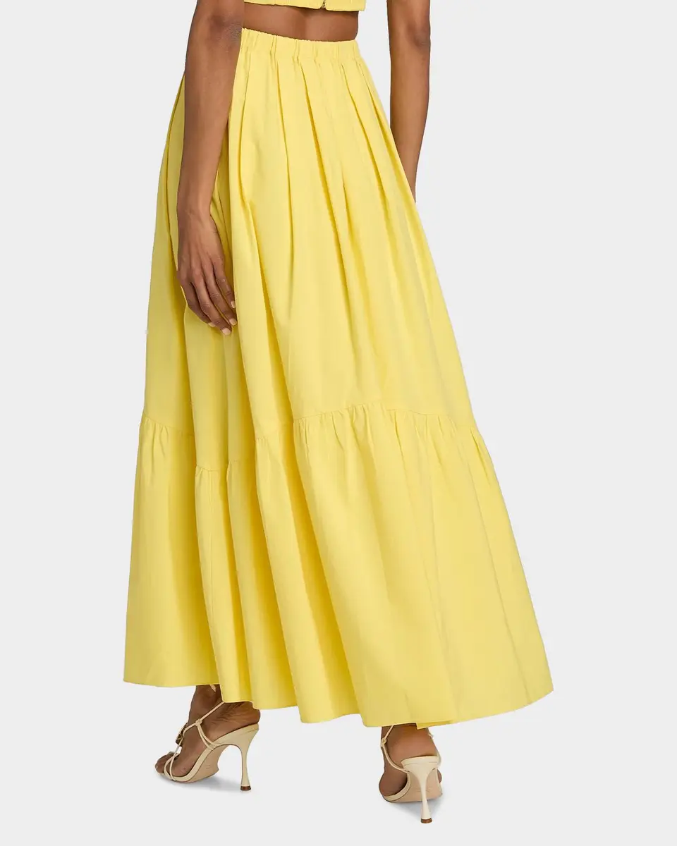 Ramy Brook Bridget Ruffled Cotton-Blend A-Line Maxi Skirt | Thumbnail 3 Ramy Brook Bridget Ruffled Cotton-Blend A-Line Maxi Skirt | Thumbnail 3