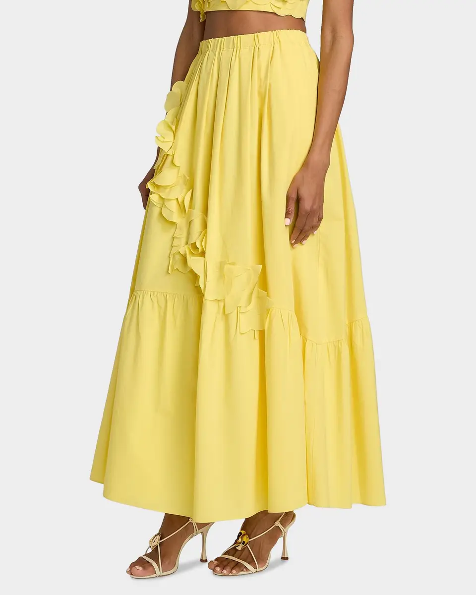Ramy Brook Bridget Ruffled Cotton-Blend A-Line Maxi Skirt | Thumbnail 6 Ramy Brook Bridget Ruffled Cotton-Blend A-Line Maxi Skirt | Thumbnail 6
