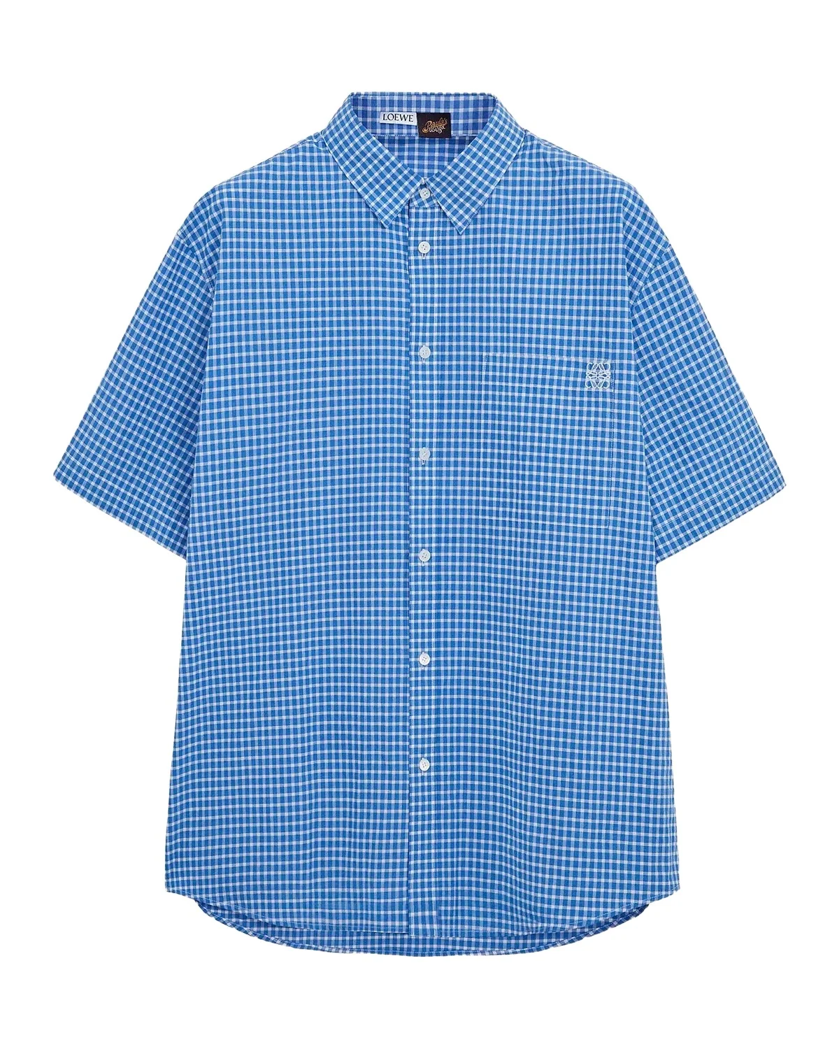 Loewe Men's x Paula's Ibiza Check Cotton-Blend Shirt