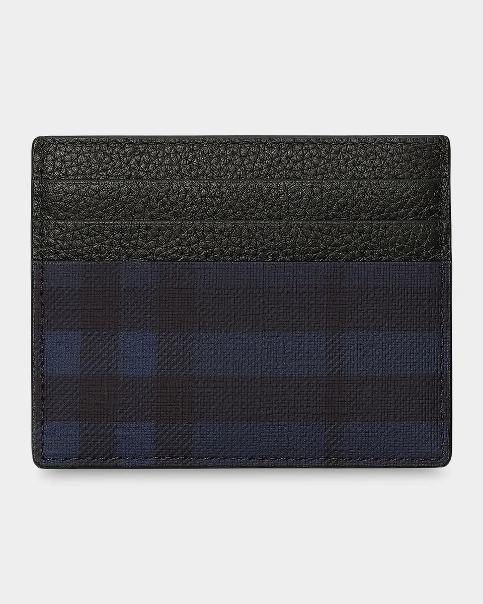 Burberry Men's City Check Coated Canvas Card Case | Thumbnail 2