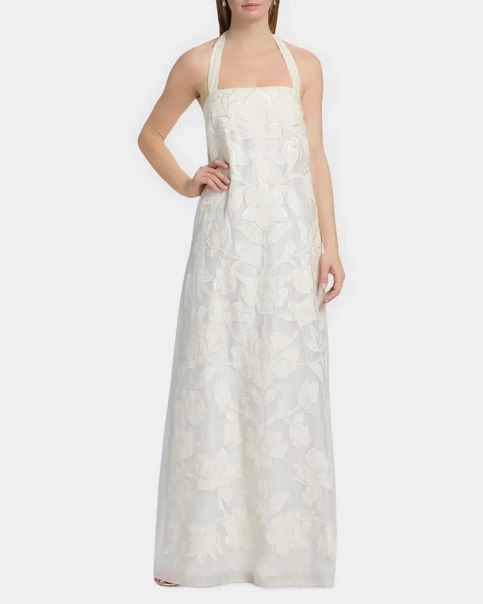 SACHIN & BABI Amal Floral Lace A-Line Gown | Thumbnail 2 SACHIN & BABI Amal Floral Lace A-Line Gown | Thumbnail 2