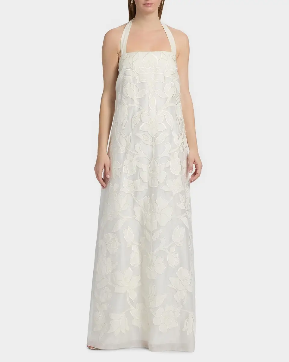 SACHIN & BABI Amal Floral Lace A-Line Gown | Thumbnail 4 SACHIN & BABI Amal Floral Lace A-Line Gown | Thumbnail 4