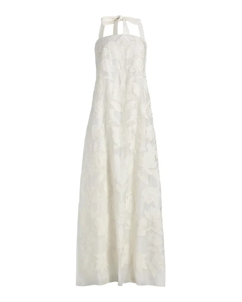SACHIN & BABI Amal Floral Lace A-Line Gown