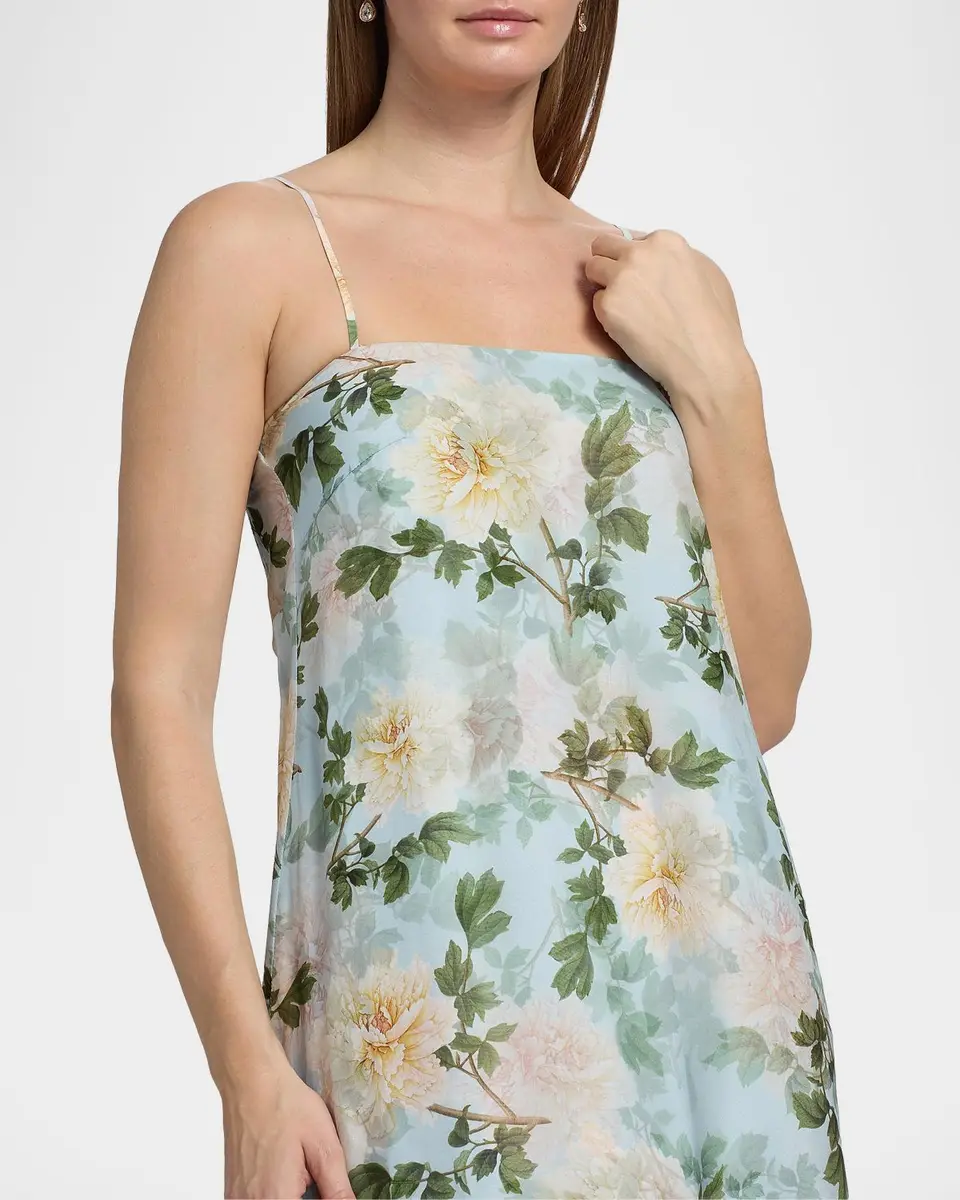 SACHIN & BABI Shelby Floral Chiffon Slip Gown | Thumbnail 5