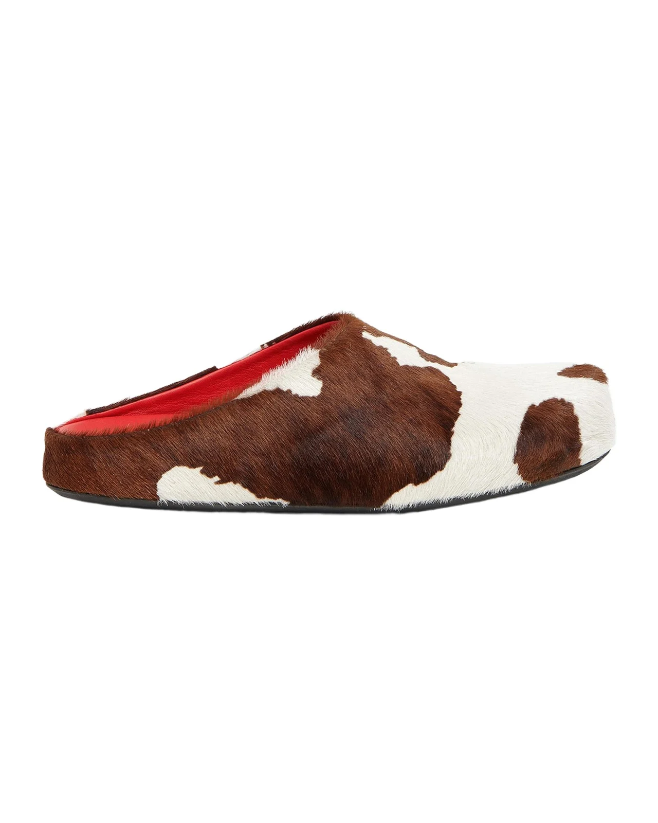 Men's Fussbett Cow-Print Calf Hair Sabots Men's Fussbett Cow-Print Calf Hair Sabots