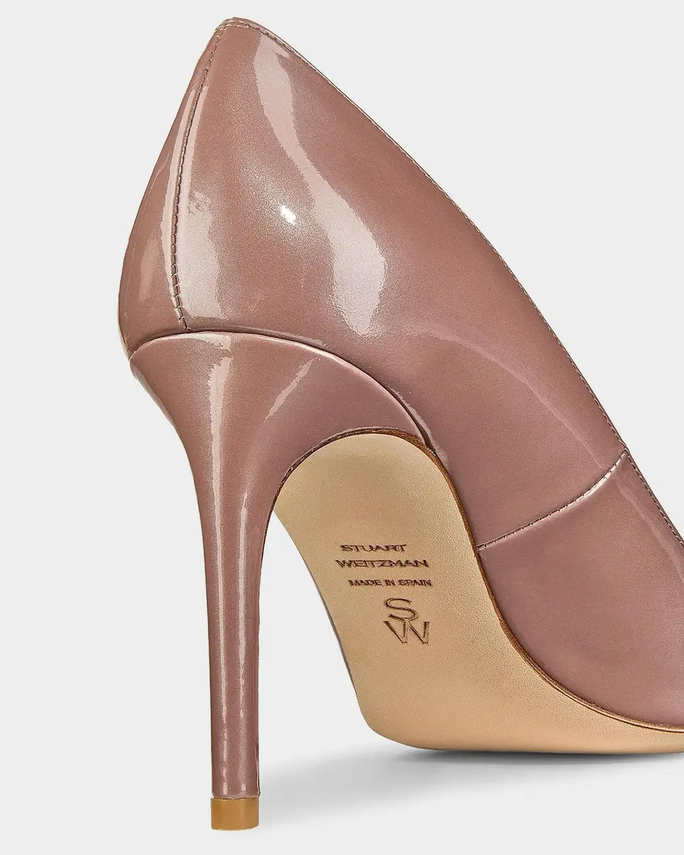 Stuart Weitzman Stuart Power 85MM Patent Leather Pumps | Thumbnail 4 Stuart Weitzman Stuart Power 85MM Patent Leather Pumps | Thumbnail 4