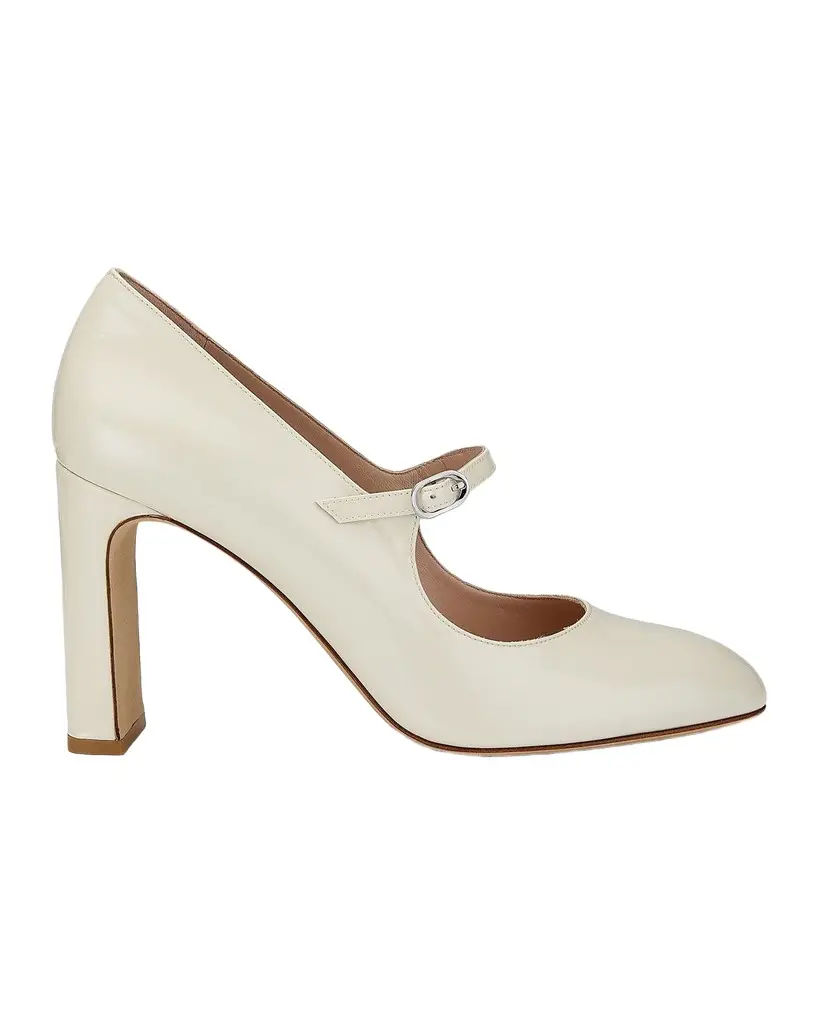 Stuart Weitzman Babette 85MM Patent Leather Mary Janes | Image 1 Stuart Weitzman Babette 85MM Patent Leather Mary Janes | Image 1