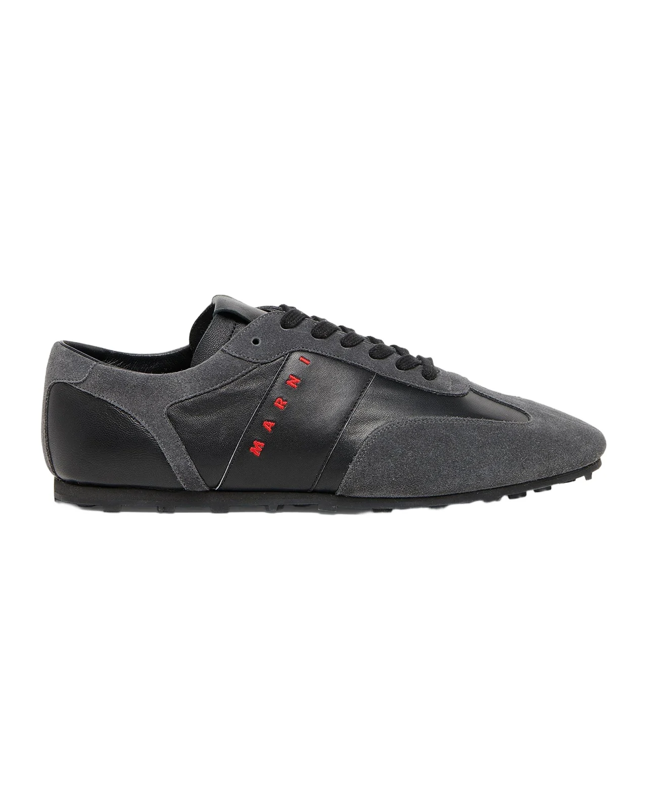 Marni Men's Logo Leather Low-Top Sneakers
