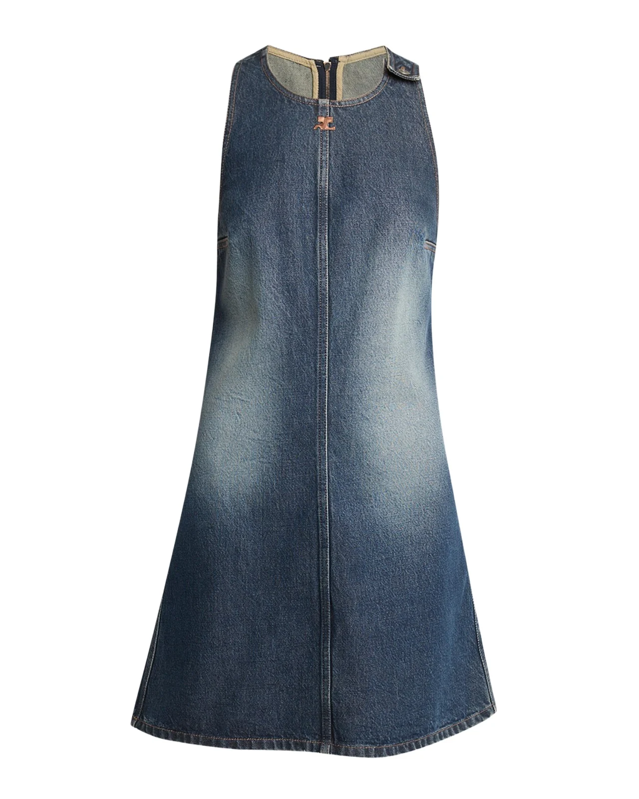 Logo Denim Mini Dress Logo Denim Mini Dress