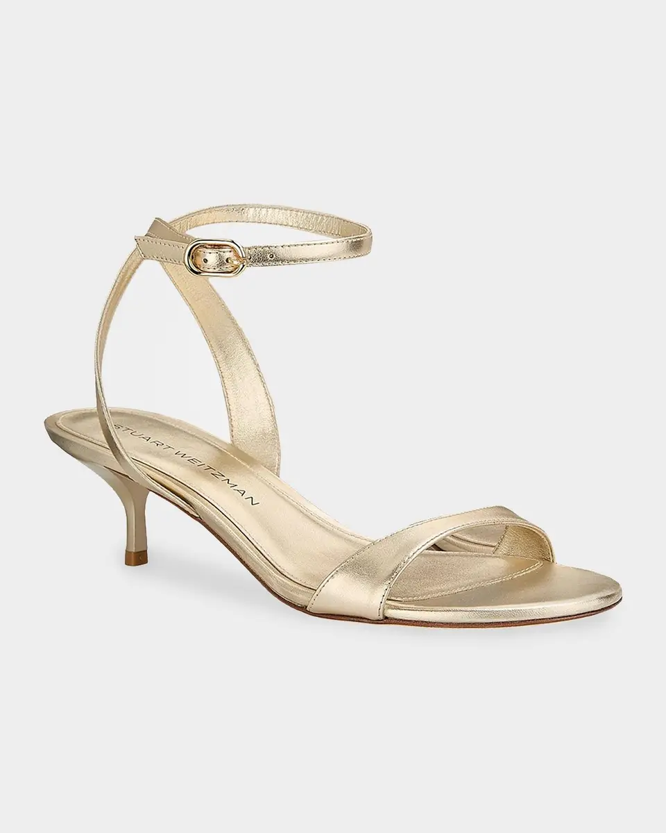 Stuart Weitzman Kellie 50MM Leather Sandals | Thumbnail 2