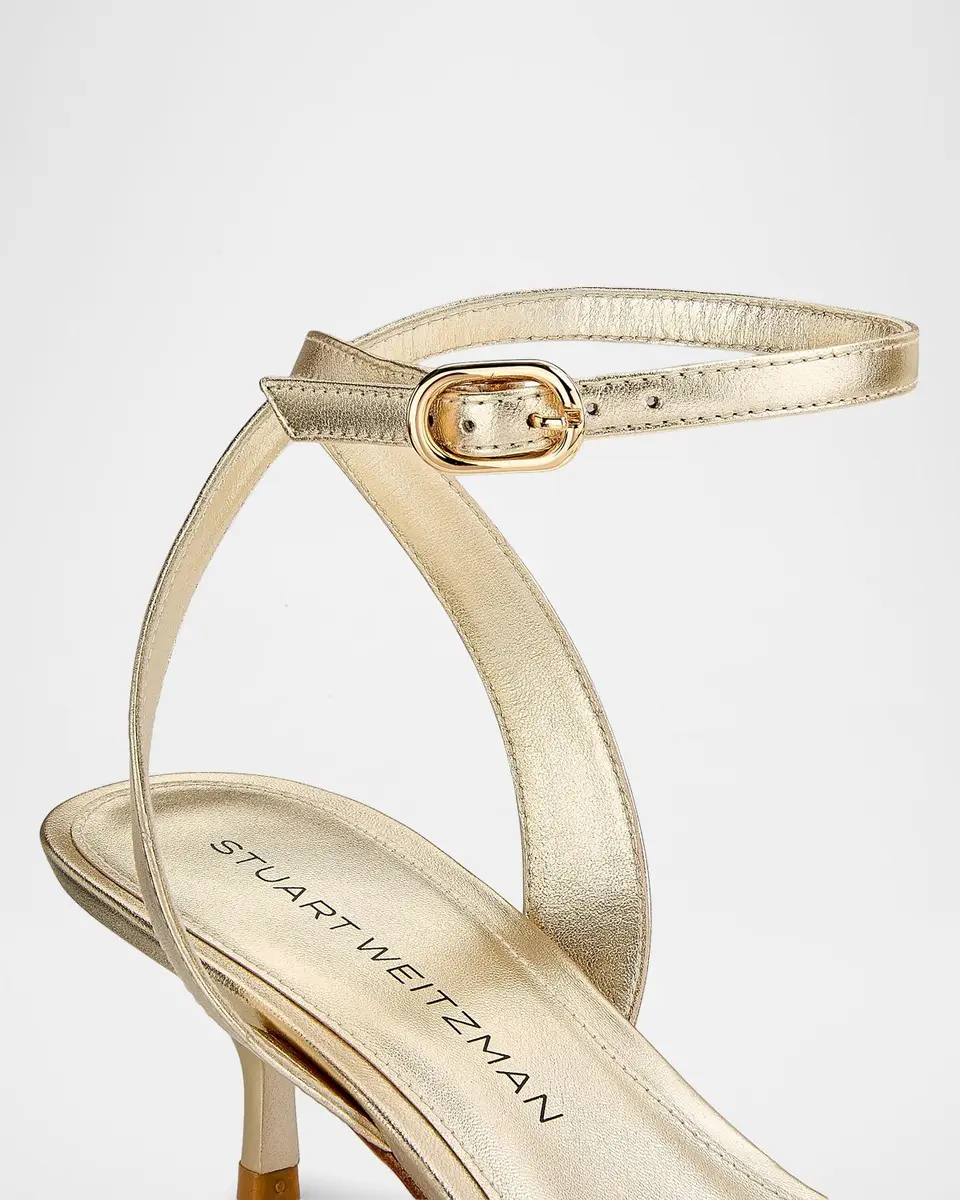 Stuart Weitzman Kellie 50MM Leather Sandals | Thumbnail 4