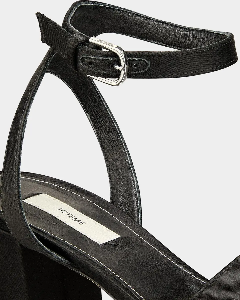 TOTEME 100MM Satin Platform Sandals | Thumbnail 6 TOTEME 100MM Satin Platform Sandals | Thumbnail 6