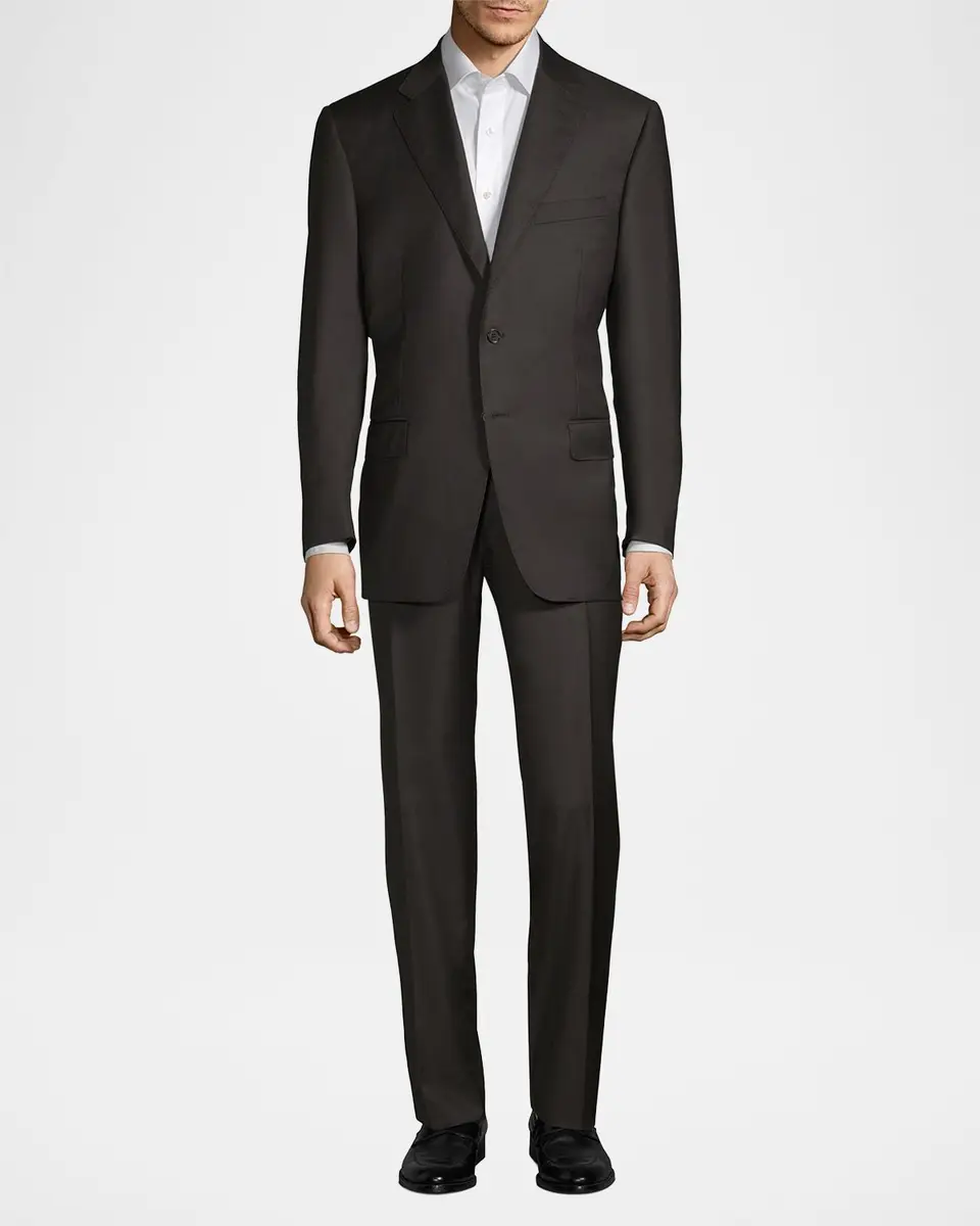 Canali Regular-Fit Two-Button Wool-Blend Suit | Thumbnail 2 Canali Regular-Fit Two-Button Wool-Blend Suit | Thumbnail 2