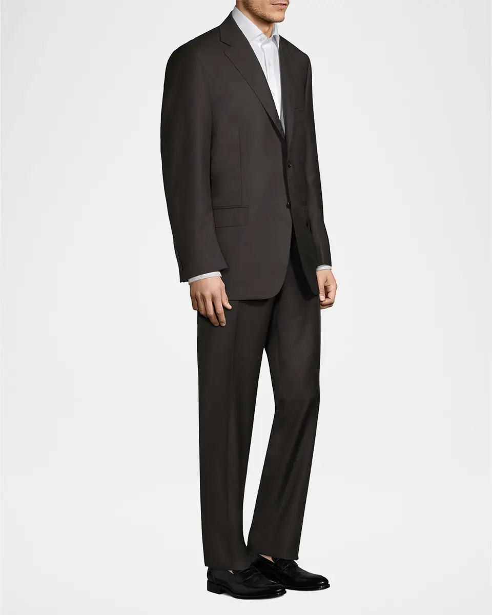 Canali Regular-Fit Two-Button Wool-Blend Suit | Thumbnail 4 Canali Regular-Fit Two-Button Wool-Blend Suit | Thumbnail 4