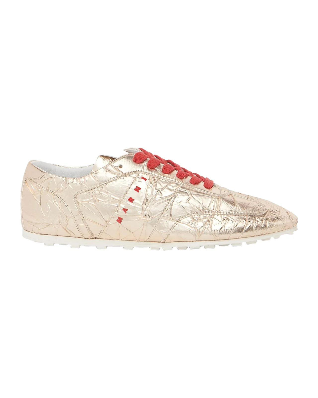Marni Men's Crinkle Low-Top Sneakers