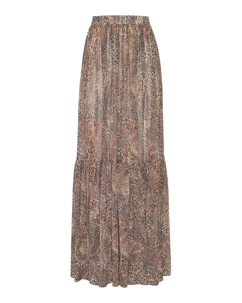 L'AGENCE Ursie Printed Maxi Skirt | Image 1 L'AGENCE Ursie Printed Maxi Skirt | Image 1