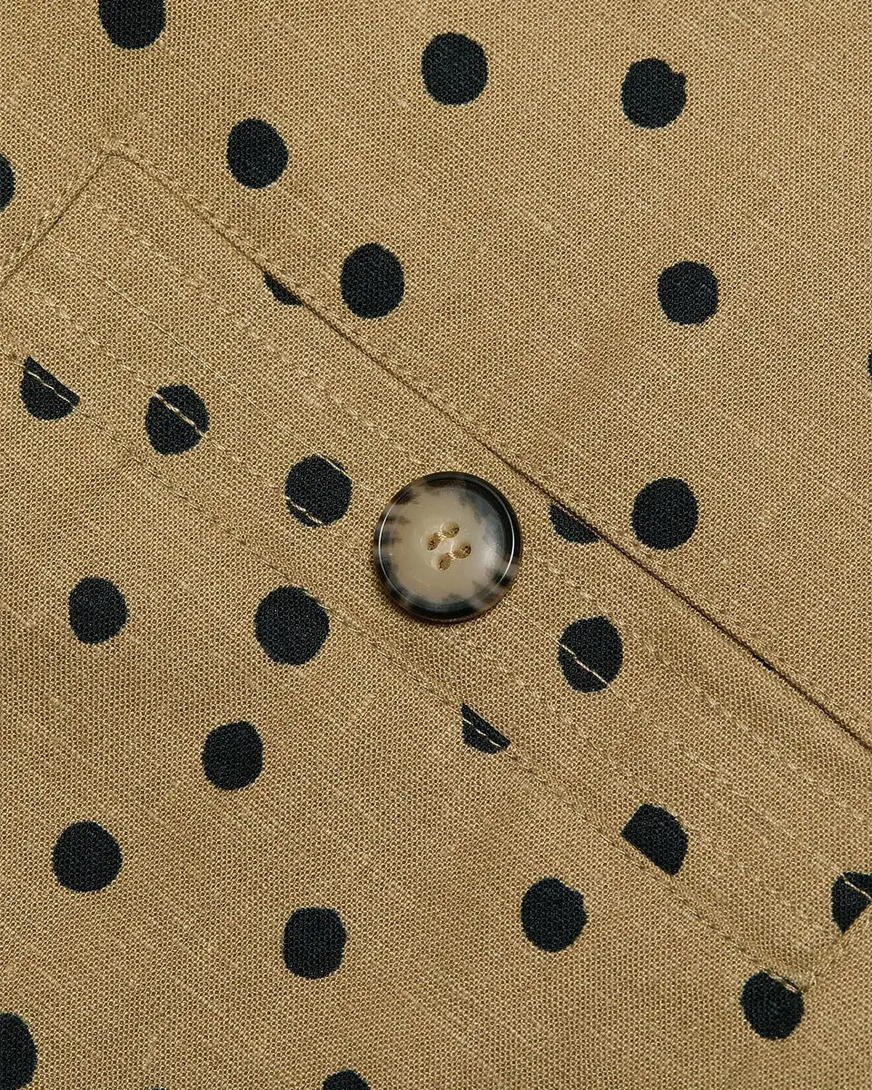 Tanya Taylor Natalie Polka Dot Linen-Blend Mini Dress | Thumbnail 6 Tanya Taylor Natalie Polka Dot Linen-Blend Mini Dress | Thumbnail 6
