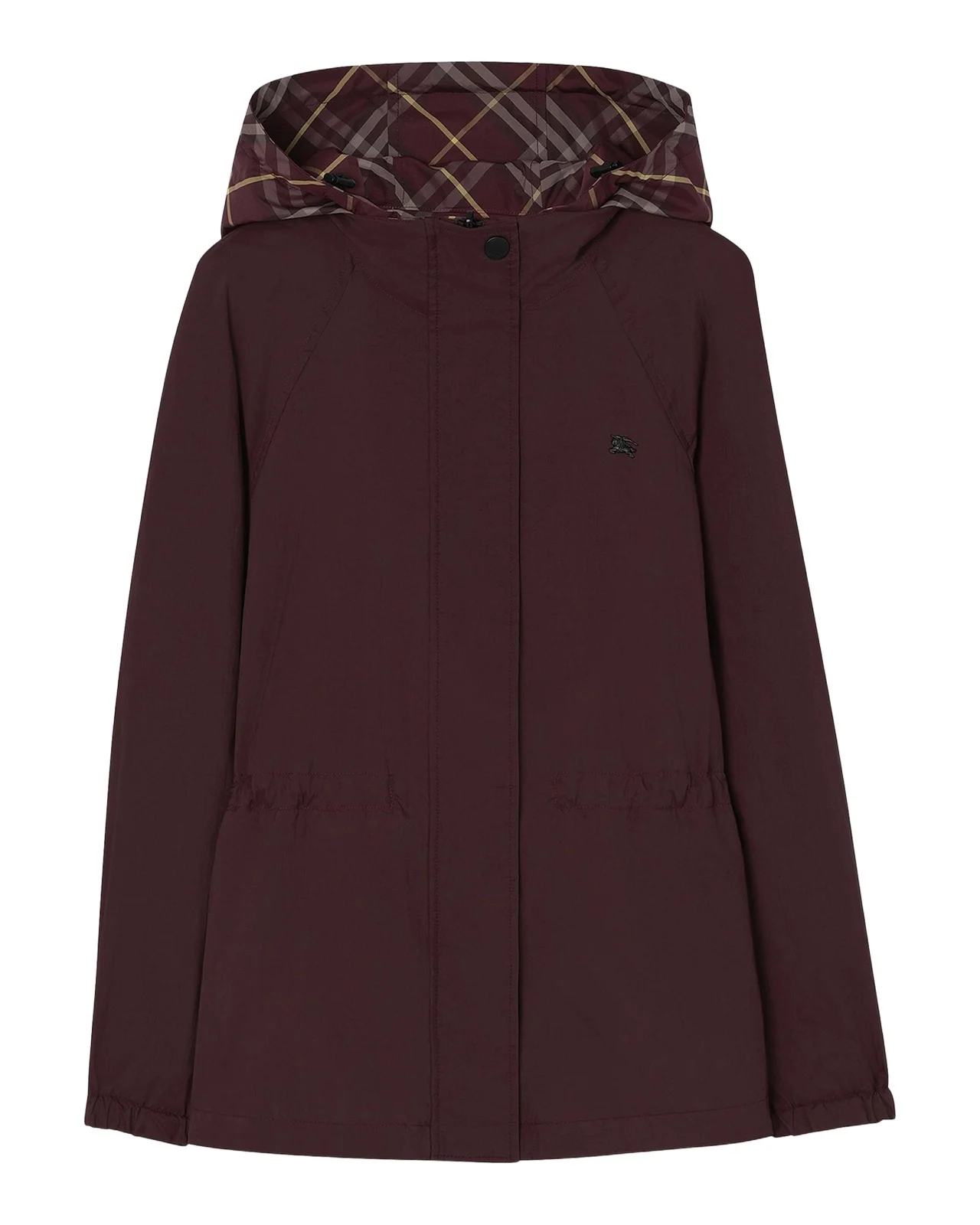 Burberry Shifford Reversible Check Hooded Jacket